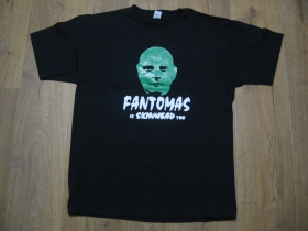 Fantomas is Skinhead too,  pánske tričko čierne, 100%bavlna  